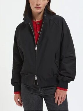 Baracuta G9 Harrington Jacket Lightweight Zip Front - Black